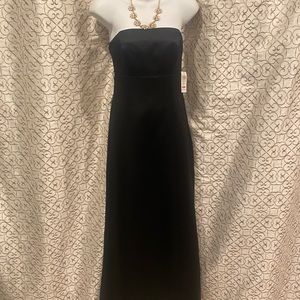 NWT formal strapless black dress Jump 3/4